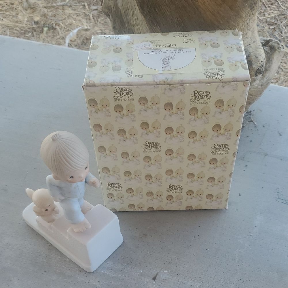 Precious Moments E5203 • Wrath Child & Dog • Boxed -